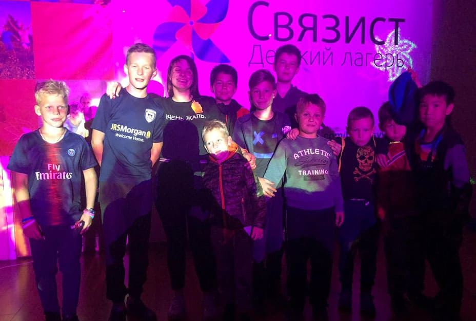 Дискотеки в детском футбольном лагере Юниор